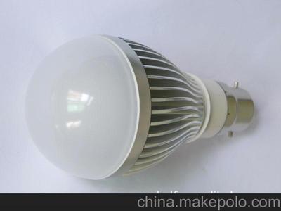 燈杯套件LED燈具配件與B22 5W球泡車鋁外殼LED燈具詳解及圖片鑒賞